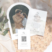 Einfache Boho-Minimal-Hochzeit Programm