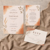 Rustikale Boho-Moderne Terrakotta-Hochzeit Tischnummer (Personalisiere diese Kollektion eines unabhängigen Creators.)