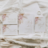 Boho Pampas Grass Babydusche Spät-Night Diapers Poster