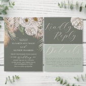 Vielen Dank, Calligraphy Green Foto Wedding Geschenkanhänger (Personalisiere diese Kollektion eines unabhängigen Creators.)