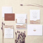 Boho Abstrakt | Gentle Fawn Wedding Poster (Personalisiere diese Kollektion eines unabhängigen Creators.)