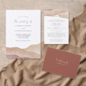 Boho Abstrakt | Rust Maple Wedding RSVP Card Karte (Personalisiere diese Kollektion eines unabhängigen Creators.)