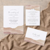 Boho Watercolor Abstrakt geklappt Dankeskarte (Personalisiere diese Kollektion eines unabhängigen Creators.)