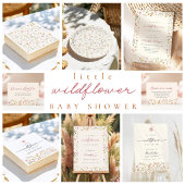 Wildblumen-Boho-Baby-Party Serviette