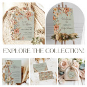 Wildblume Boho Sage Green Floral Baby Dusche Geschenkschachtel