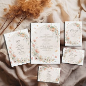 Boho Wildblume Garden Wedding Einladung