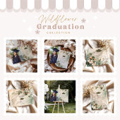 Foto Boho Wildblume Graduation Party Ankündigung