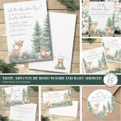 Waldtiere Abenteuer Kinderdusche Serviette