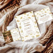 Boho Woodland Wild One Birthday Einladung