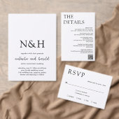 Natasha Foto Monogram Modern Wedding Einladung (Personalisiere diese Kollektion eines unabhängigen Creators.)