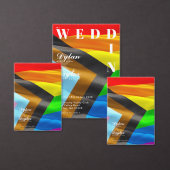 Willkommens-Hochzeit-Pride-Flag-Typografie Banner (Personalisiere diese Kollektion eines unabhängigen Creators.)