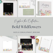 Hübsche Wildblumen Notizblock