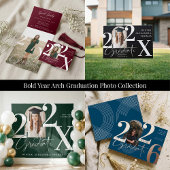 Minimal Modern Arch Photo Graduation Announcement Einladung