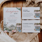 Bonjour Bebe Paris Cafe Kinderdusche Einladung