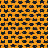 Modern Blue and Black Quarter Moon Pappteller