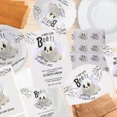 Kinderdusche Halloween Thema Niedliches Party Einladung