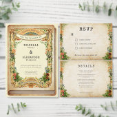 Vintag Garden Greenery Stilvoll Begleitkarte (Personalisiere diese Kollektion eines unabhängigen Creators.)