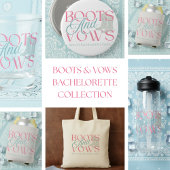 Stiefel und Vows - Western Junggeselinnen-Abschied Schnapsglas