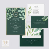 Botanische Hochzeit RSVP Karte