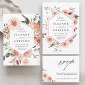 Blumengarten Hochzeit Runder Aufkleber