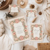 Botanischer Garten Jugendstil Hochzeit Begleitkarte