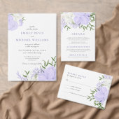 Botanisches Periwinkle Wasserfarbenhochzeit Save The Date (Personalisiere diese Kollektion eines unabhängigen Creators.)