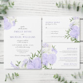 Botanischer Periwinkle Wasserfarbe Save the Date Magnetische Visitenkarte (Personalisiere diese Kollektion eines unabhängigen Creators.)