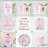 Burg Pink Bounce Einladung