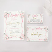 Bow-Brautparty Dankeskarte