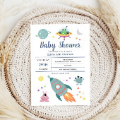 Boys Niedlich & modern Space Alien Kinderdusche Pappteller