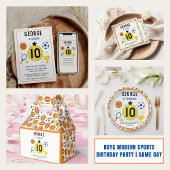 Jungs Moderner Kindergeburtstag | Game Day Foto Einladung