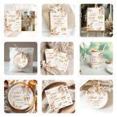 Boho Floral Brunch und Bubbly Brautparty Wandteppich