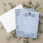 Boho Wedding White and Black Script Castle Wedding Einladung (Personalisieren Sie die Kollektion dieses unabhängigen Creators. Test)