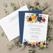 Helle Aquarellfarben Blumendetails Unterkünfte Begleitkarte (Personalisieren Sie die Kollektion dieses unabhängigen Creators. Test)