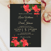 Hibiskus Blume Hochzeit Weinflaschen Etiketten