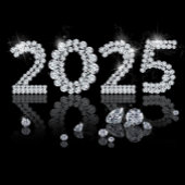 Brilliant Diamonds Luxury New Year 2025 Geschenktüte Für Weinflaschen