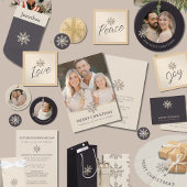 Elegante Champagne Snowflake Geschenktasche Kleine Geschenktüte