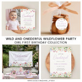 Wildblume 1. Geburtstag Dankeschön Karte