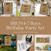 6 7 Meme Boys Geburtstag Satinband