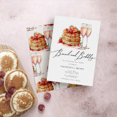 Brunch & Bubbly Elegantes Pancake Pink Brautparty Sockelschild