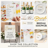 Eleganter Goldener Brunch & Bubbly Brautabschied Pappbecher