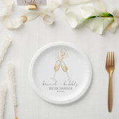 Brunch und Bubbly Champagne Toast Brautparty Serviette