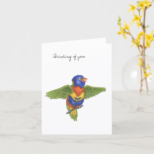 Collection Budgie  Note Card Karte (Gelbe Blume)