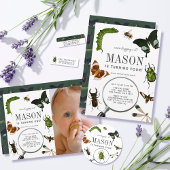 Bugs & Insekten Vintager Junge Geburtstag Dankeskarte