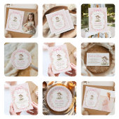 Some Bunny ist Ein Rosa Schleife Gingham 1. Geburt Einladung