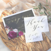 Elegante Minimalistische Skriptkalligraphie Vielen Dankeskarte