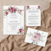 Hochzeit mit Burgund & Blush Save The Date (Personalisiere diese Kollektion eines unabhängigen Creators.)