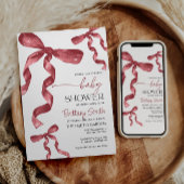 Vielen Dank, Burgundy Maroon Bow Sticker