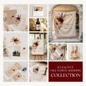Fall Rustikale Floral Boho Hochzeit Einladung
