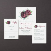 Burgund Rose Tischnummer Cards (Personalisiere diese Kollektion eines unabhängigen Creators.)